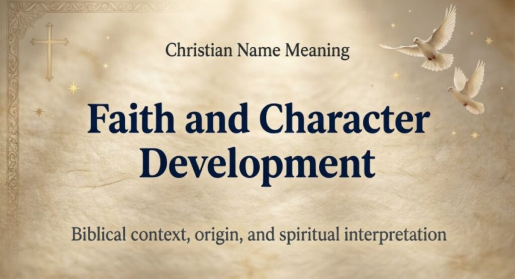 Faith and Character Development