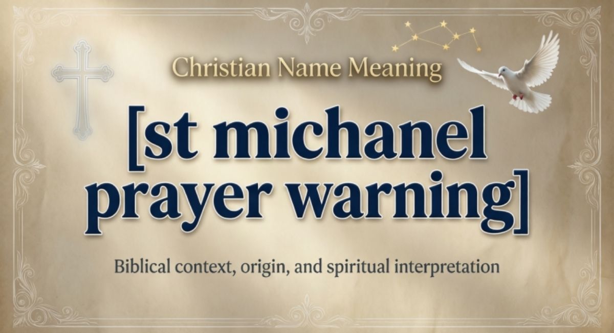 st michael prayer warning