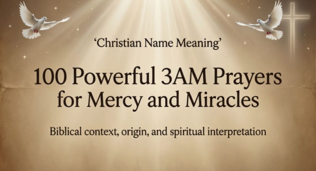 100 Powerful 3AM Prayers for Mercy and Miracles