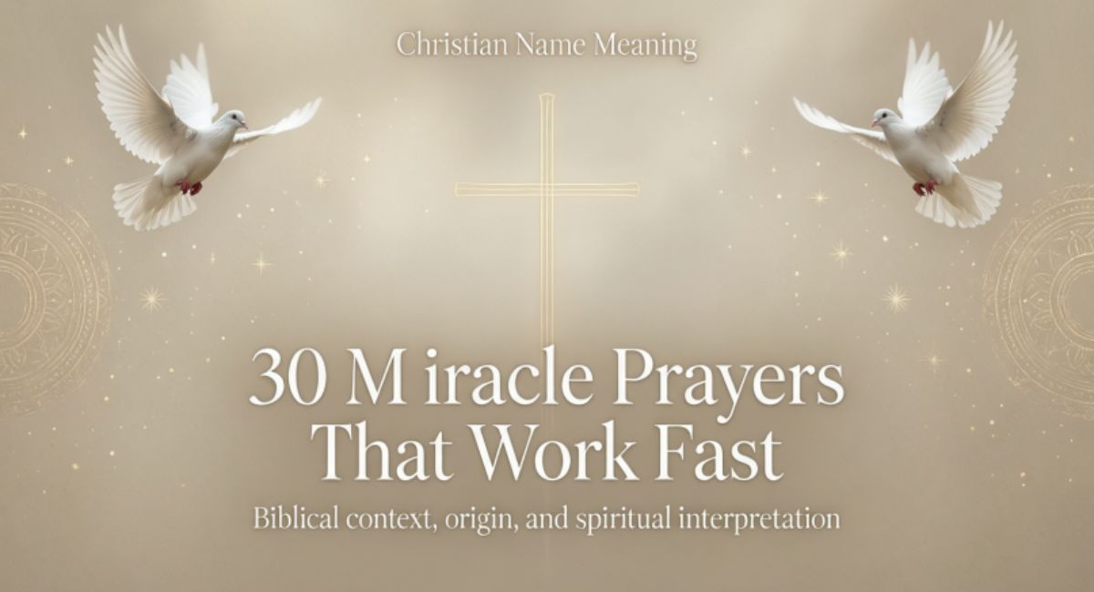 30 M iracle Prayers That Work Fast