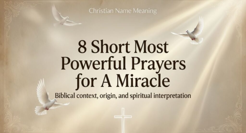 8 Short Most Powerful Prayers for A Miracle