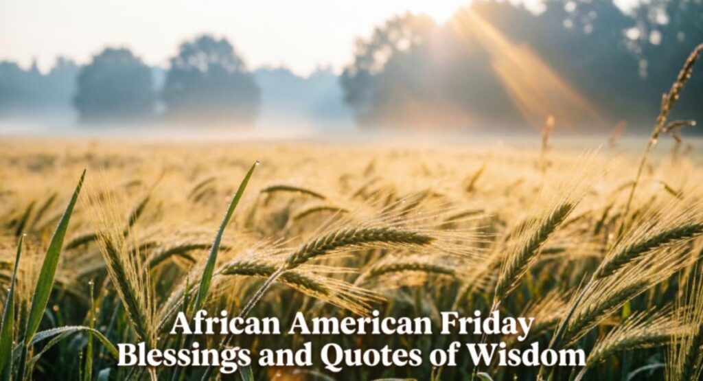 African American Friday Blessings and Quotes of Wisdom