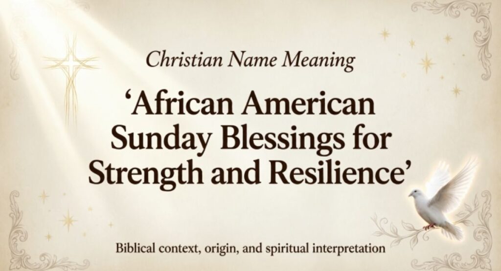 African American Sunday Blessings for Strength and Resilience