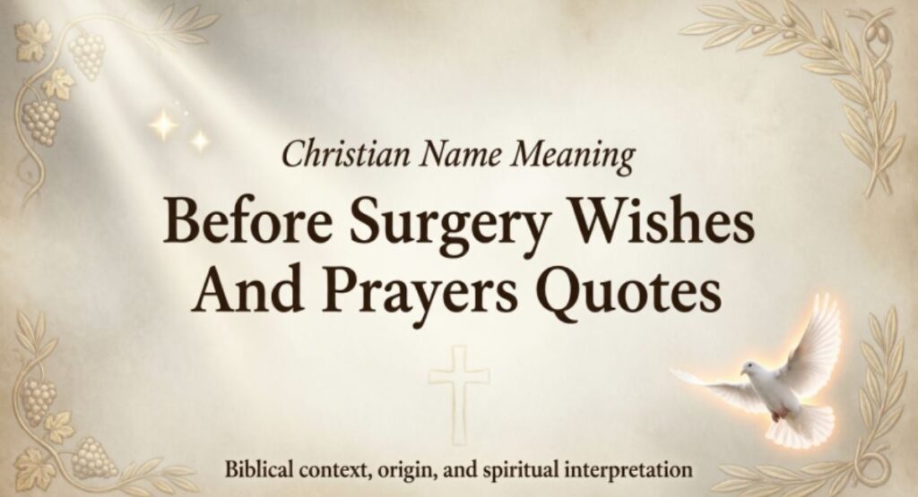 Before Surgery Wishes And Prayers Quotes