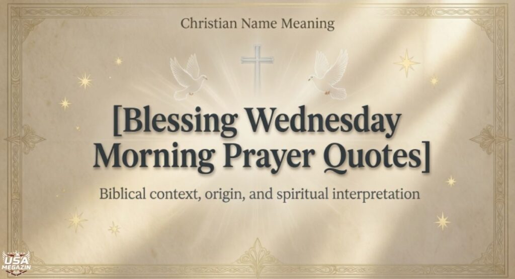 Blessing Wednesday Morning Prayer Quotes