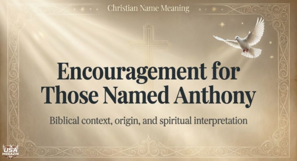 Encouragement for Those Named Anthony