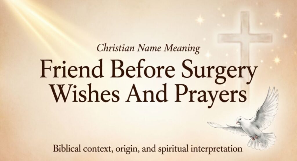 Friend Before Surgery Wishes And Prayers