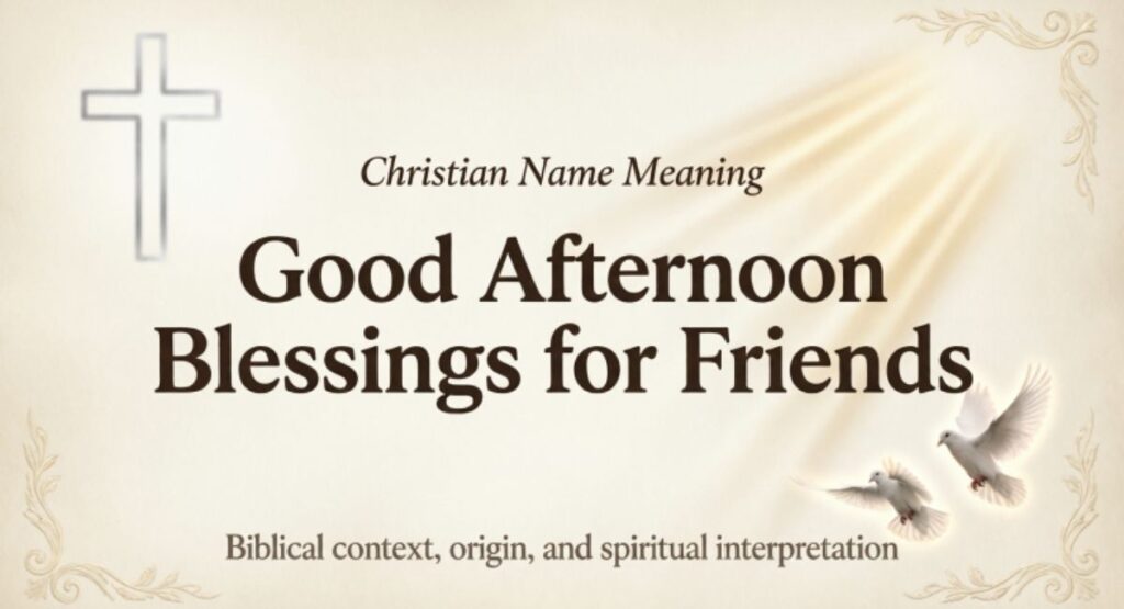 Good Afternoon Blessings for Friends