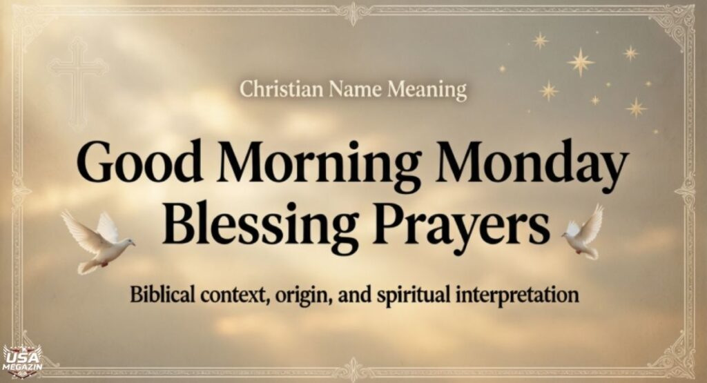 Good Morning Monday Blessing Prayers