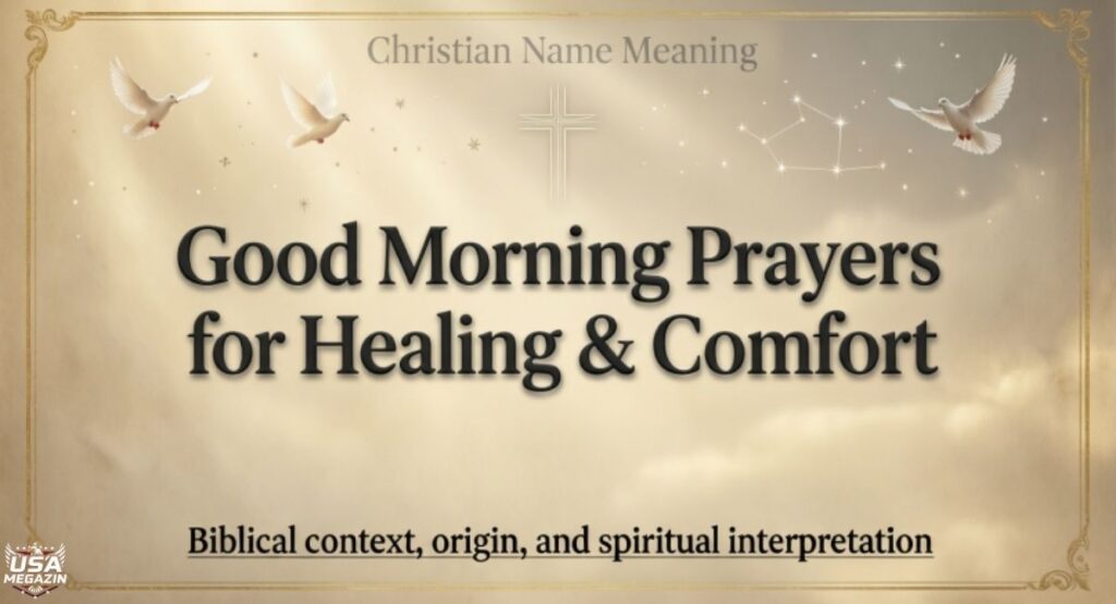 Good Morning Prayers for Healing & Comfort