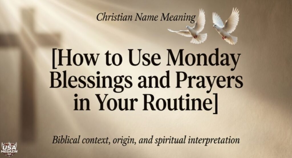 How to Use Monday Blessings and Prayers in Your Routine