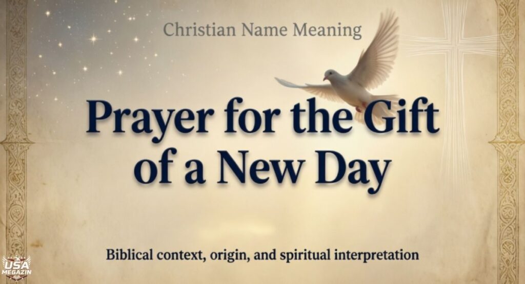 Prayer for the Gift of a New Day