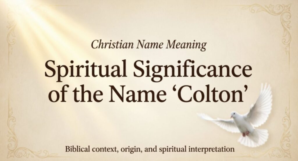 Spiritual Significance of the Name "Colton"