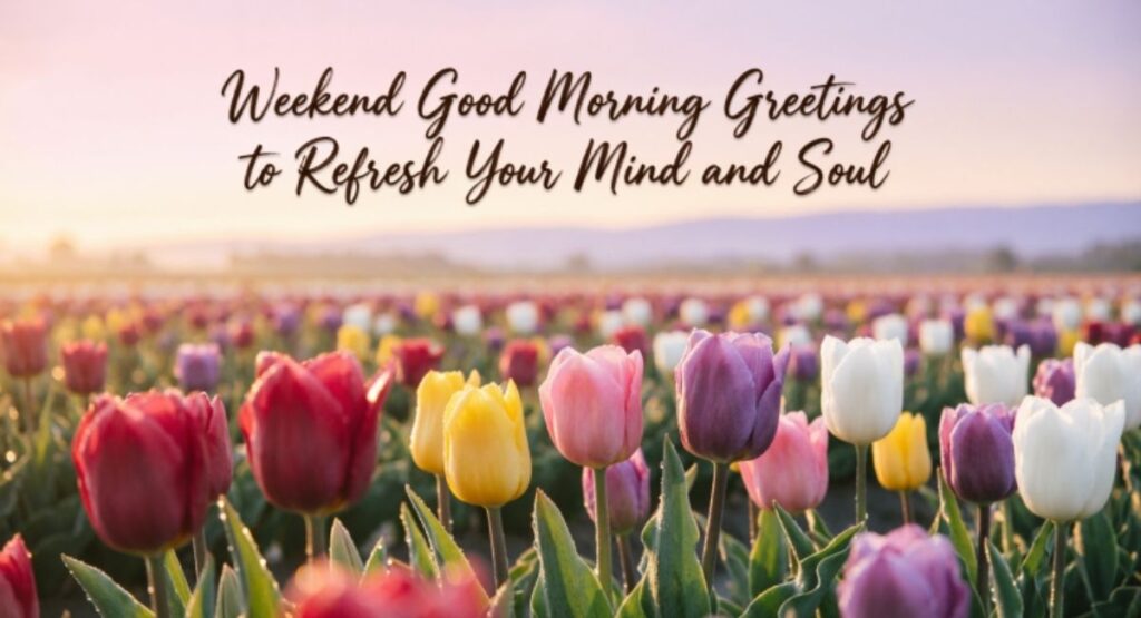 Weekend Good Morning Greetings to Refresh Your Mind and Soul