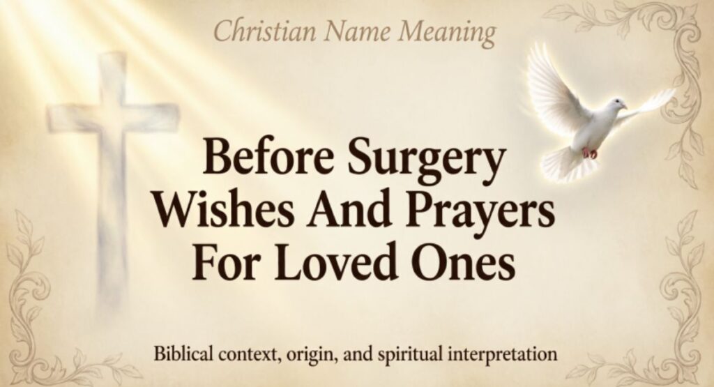 Before Surgery Wishes And Prayers For Loved Ones