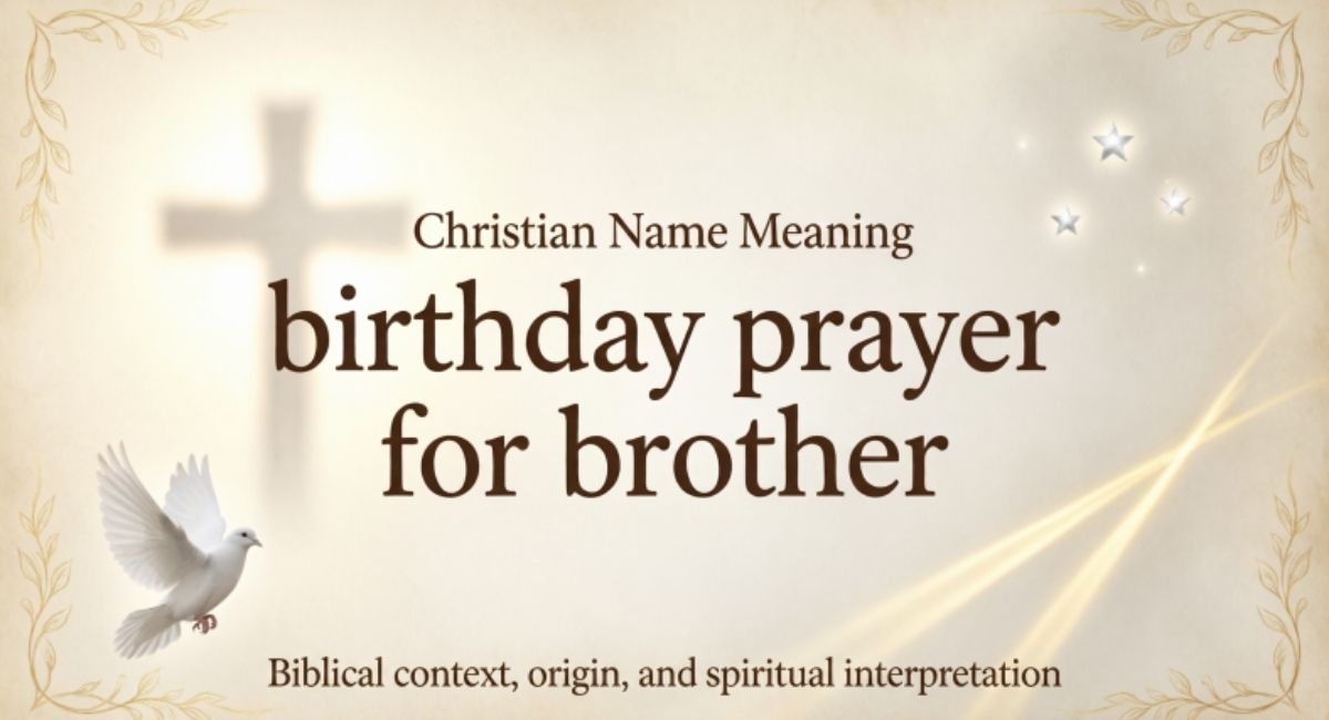 birthday prayer for brother