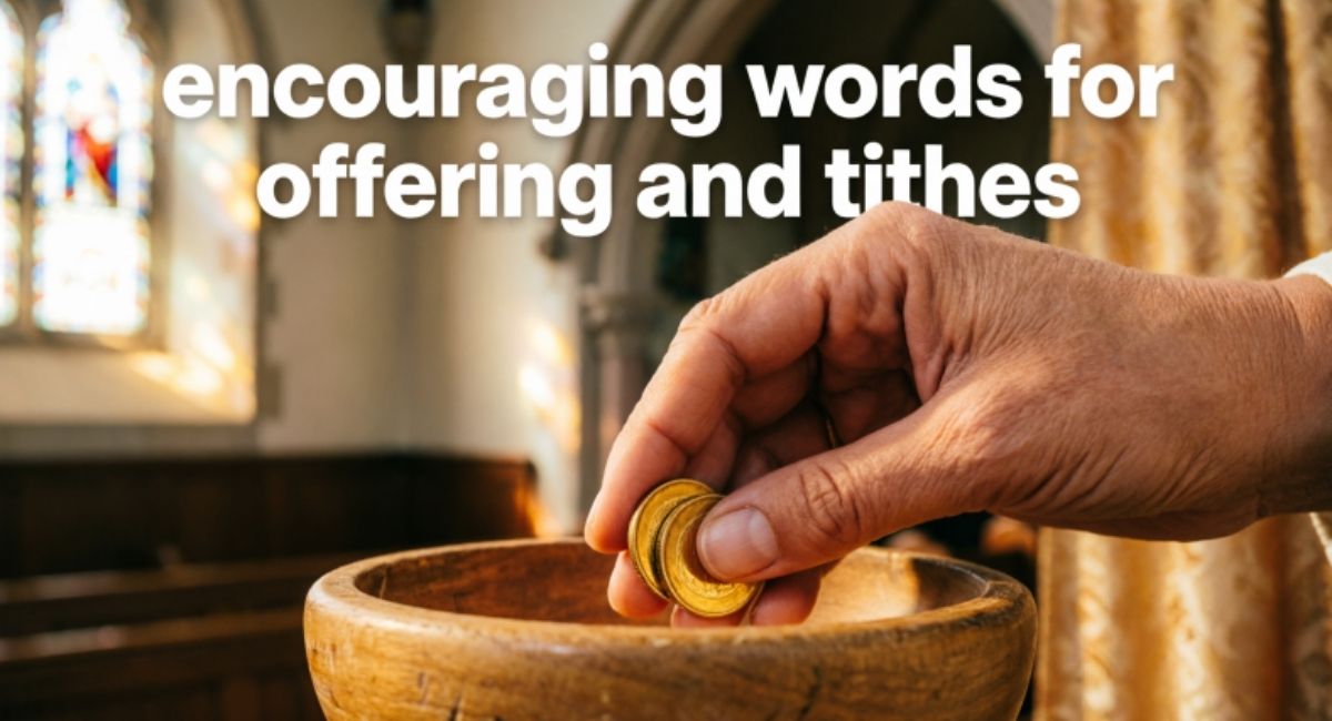 encouraging words for offering and tithes