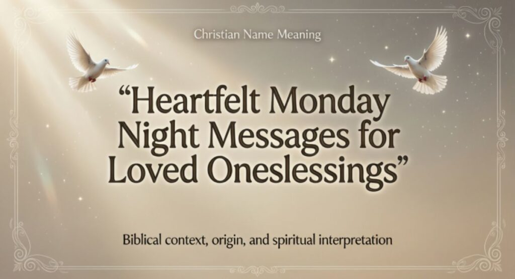 Faith-Inspired Monday Evening Blessings