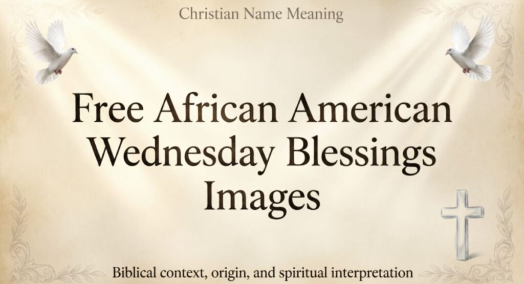 Free African American Wednesday Blessings Images