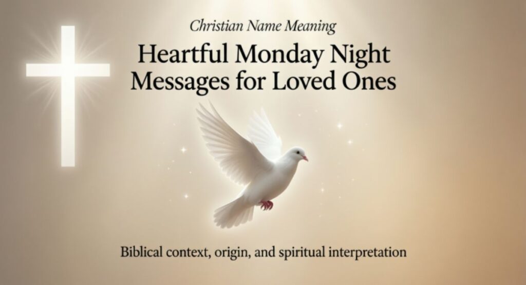 Heartfelt Monday Night Messages for Loved Ones