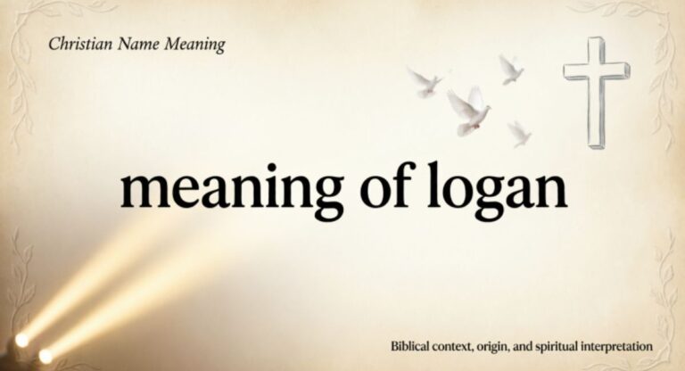 meaning of logan'' in the bible
