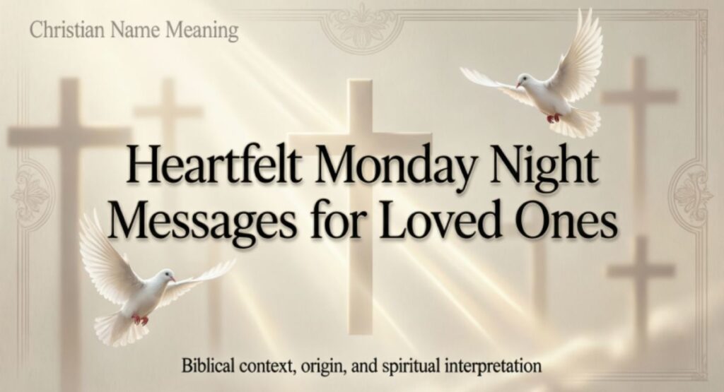Monday Evening Bible Verses and Spiritual Reflections