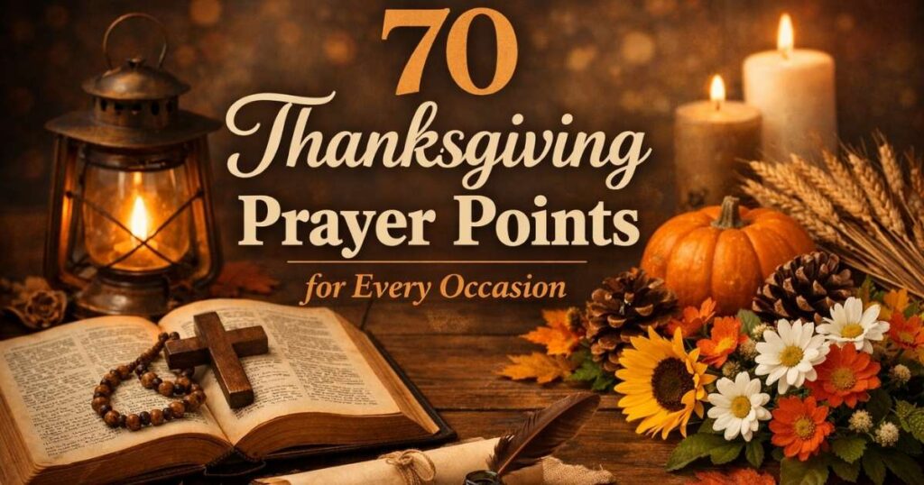70 Thanksgiving Prayer Points for Every Occasion
