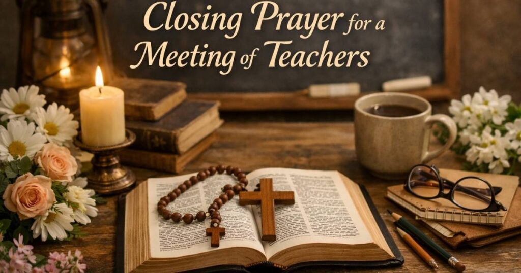 Closing Prayer for a Meeting of Teachers