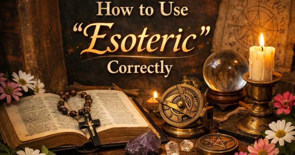 How to Use "Esoteric" Correctly