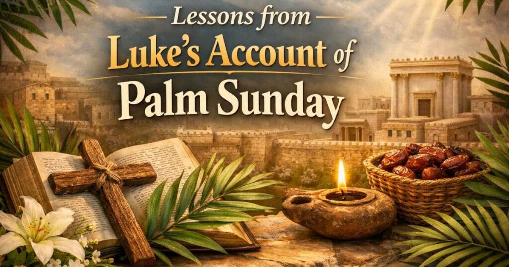 Lessons from Luke's Account of Palm Sunday