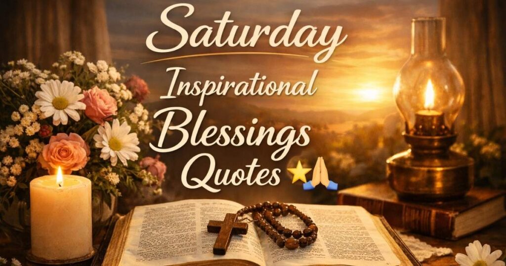 Saturday Inspirational Blessings Quotes 🌟🙏