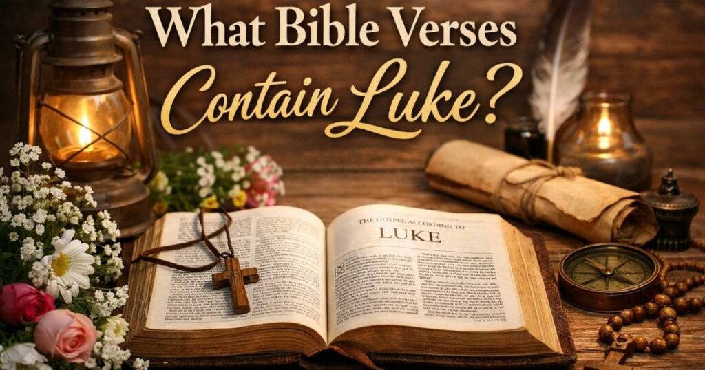 What Bible Verses Contain Luke?
