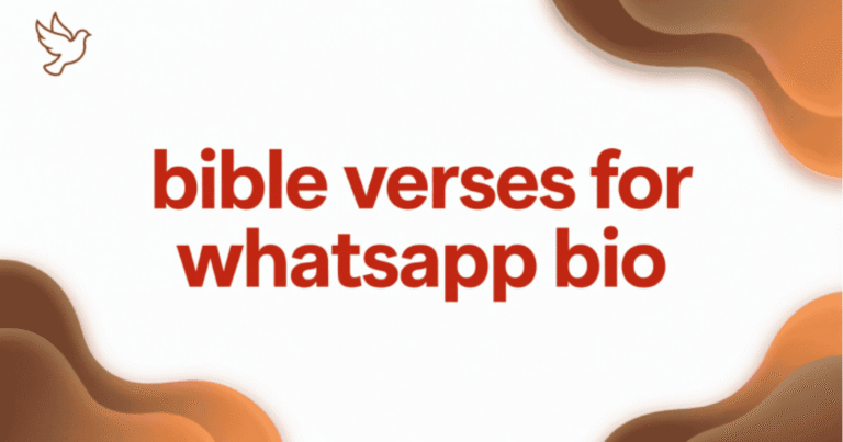 bible verses for whatsapp bio