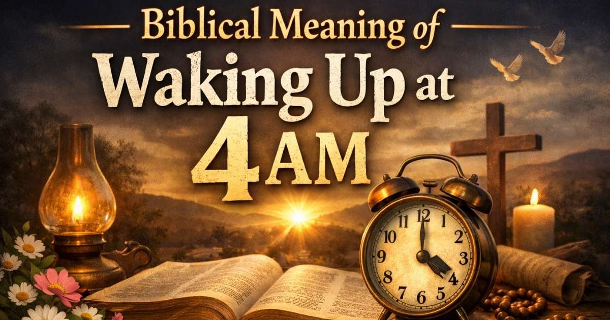 biblical meaning of waking up at 4am
