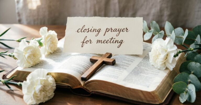 closing prayer for meeting