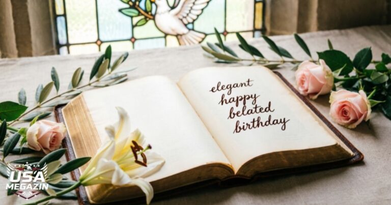 elegant happy belated birthday