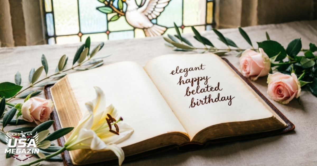 elegant happy belated birthday