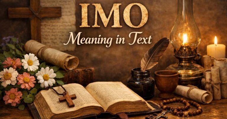 imo meaning in text