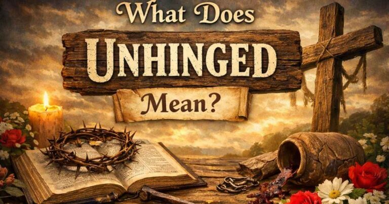 what does unhinged mean