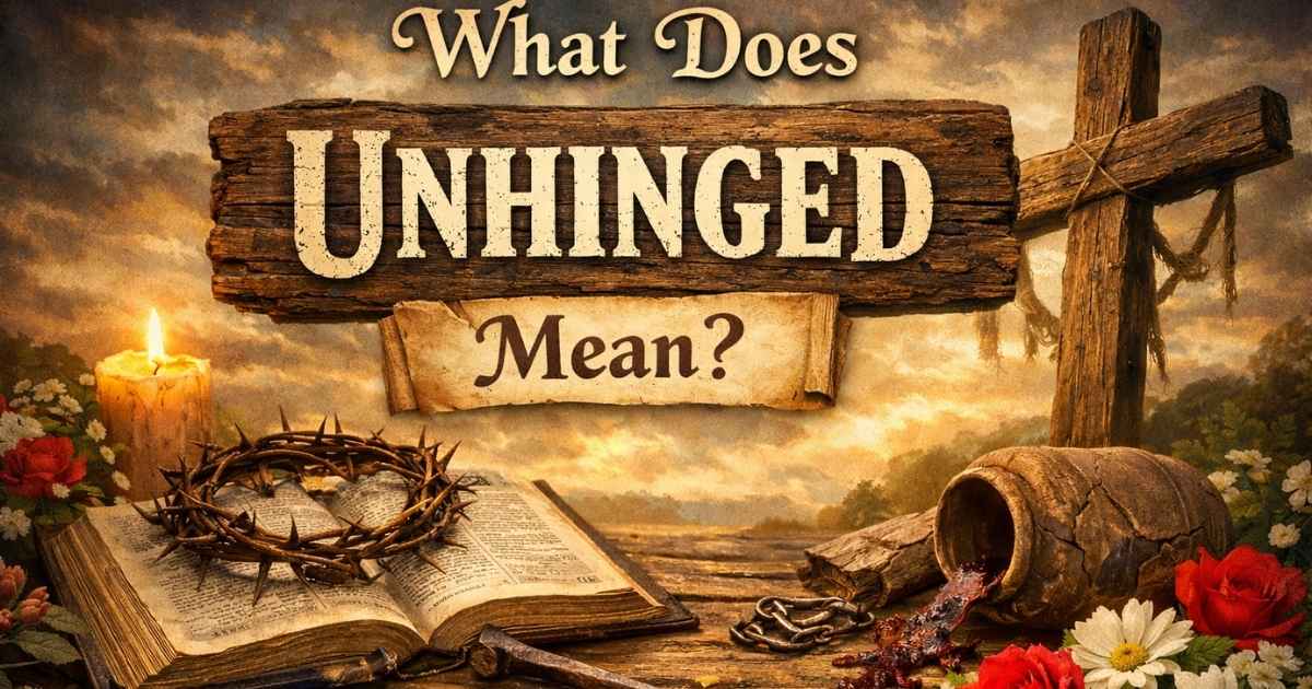 what does unhinged mean