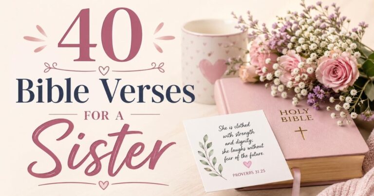 40 Bible Verses For A Sister