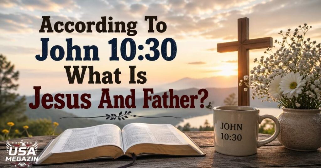According To John 10:30 What Is Jesus And Father