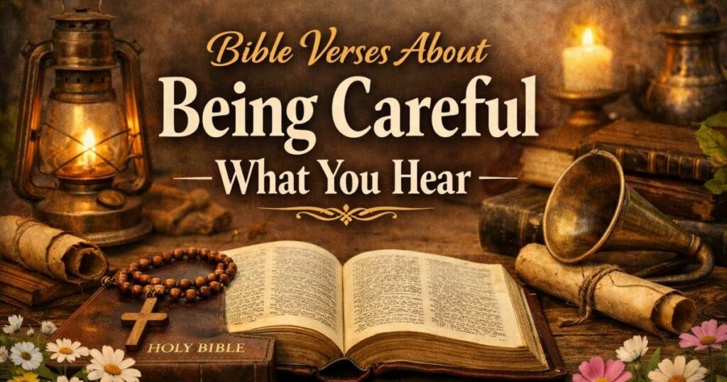 Bible Verses About Being Careful What You Hear