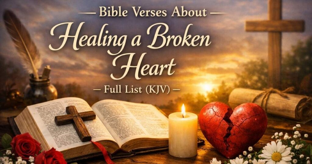 Bible Verses About Healing a Broken Heart – Full List (KJV)
