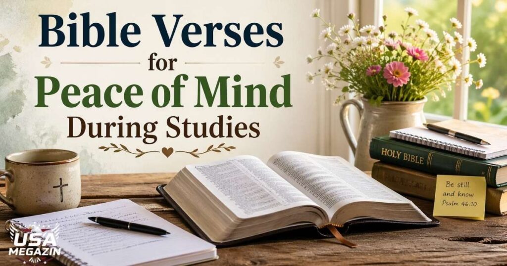 Bible Verses for Peace of Mind During Studies