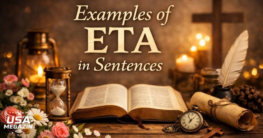Examples of ETA in Sentences