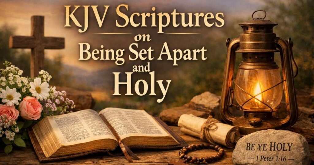 KJV Scriptures on Being Set Apart and Holy