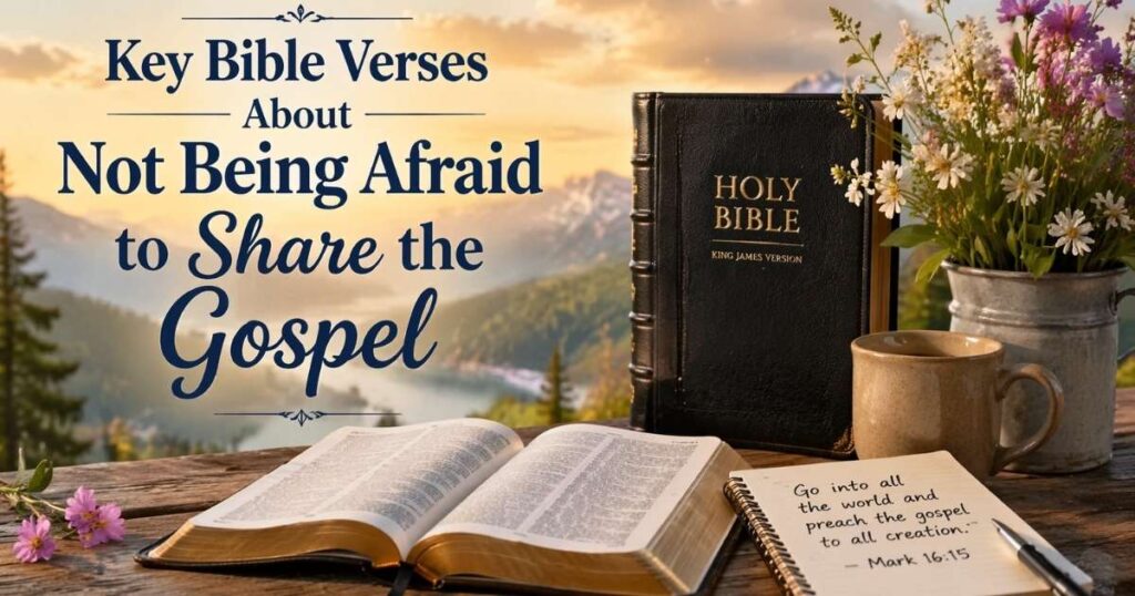 Key Bible Verses About Not Being Afraid to Share the Gospel