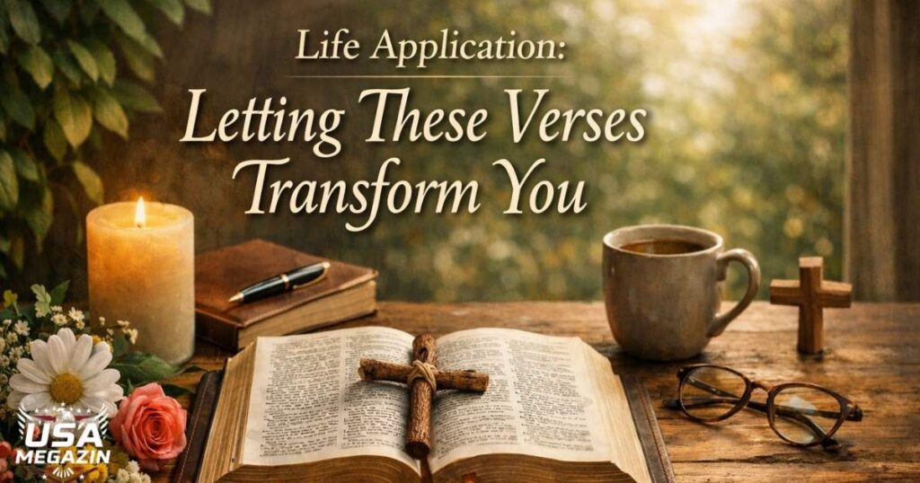 Life Application: Letting These Verses Transform You