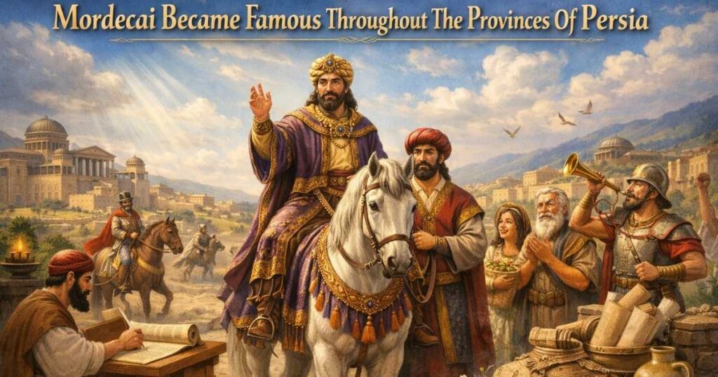 Mordecai Became Famous Throughout The Provinces Of Persia